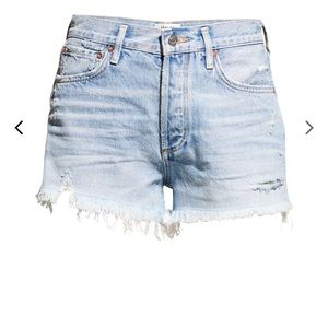 Agolde Parker cut off Jean shorts. Size 26.